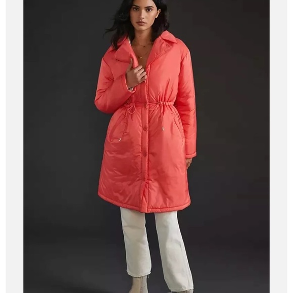 Anthropologie NWT Maeve Cinched Puffer Coat Size M. - Picture 4 of 13
